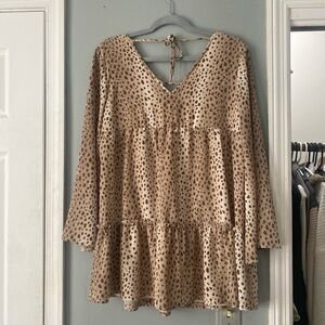 Leopard print brown dress🤎